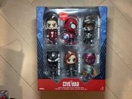全新未開 Hot Toys Cosbaby set Captain America Civil War - Ironman mark 46  vision Scarlet Witch black Pa
