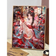 Cross Stitch Cross Stitch Precise Print Cross Stitch Thread Red Dust Inn Kit