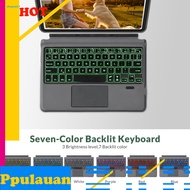  Protective Keyboard Cover for Monitor Slim Tablet Keyboard Wireless Bluetooth Keyboard and Protective Case for Microsoft Surface Go 1/2/3/4 Colorful Backlight Lightweight