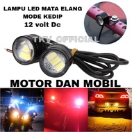 MATA DC LIGHTS EAGLE EYE LEDSenja FLASHING MODE EAGLE EYE LIGHT MOTORCYCLE AND CAR BREAKET 12 DCVOLT