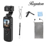 Regaton 4K Action Camera 330° Face Tracking Gimbal Stabilizer 1.72 Inch Touch Screen 64MP Pocket Dig