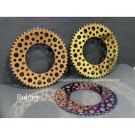 BOLANY CHAINRING LUCE 130 BCD Round Hole Plating Anode Rainbow LUCE 54T 56T Bike Chainwheel