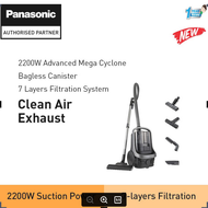 (NEW MODEL) PANASONIC MC-CL609 2200W CYCLONE BAGLESS CANISTER VACUUM CLEANER WITH HEPA FILTER MC-CL6