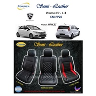Coolmax - Semi Leather : Proton Iriz - 1.3  ( Car Seat Cover Full-set / Sarung Kusyen Kereta yg penu