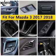 Interior for Mazda 3 2017 2018 Window Lift Steering Wheel Gear Shift Strip Handle Bowl Cover Trim Ca