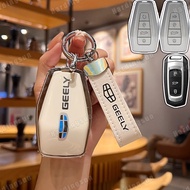 Geely Car Key Cover Chain Coolray SE Okavango Emgrand GX3 Pro Azkarra key Fob Case Car Key Holder Ge