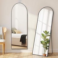 Arched Mirror Full Length, Upgraded 16"x59" Body Wall Mirrors with Shatter-Proof Glass, Floor Standi