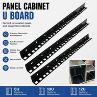 Heavy Duty Steel 12U High Quality 8U U-Shaped Mounting Board 10U Diy Assembly Flight Case Rack Rails