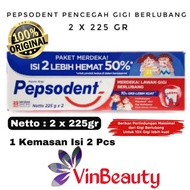 PEPSODENT 225 GRAM ISI 2 PC / ODOL PASTA GIGI PEPSODENT 2 X 225 GRAM