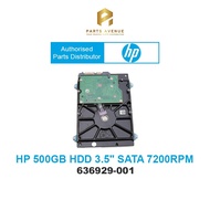 Original HP 500GB HDD 3.5" SATA III Internal Hard Disk Drive 6 Gb/s 7200RPM (636929-001B) - Authoriz