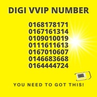 Digi Vip number no contract prepaid sim card