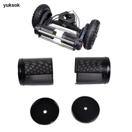 yuksok 1 Pair Electric Skateboard Motor Stainless Steel Protection Cover, Skate Board for 6065 6374 