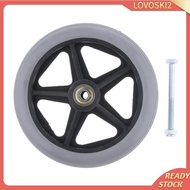 [Lovoski2] 1pc Silent Wheelchair Replacement Front Wheel Castor Manual Supplies Grey
