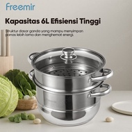 AL Steamer Boiling Pot 2/s 3 Layers 26cm Stainless Steel Anti-Rust Steamer and Boiling