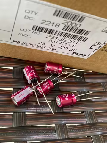 ELNA RA3 Series 25V220UF/ 220UF25V Purple Red Robe Audio Electrolytic Capacitors 8*12m 10pcs price
