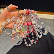 Flash earphone pendant  anti-lost lanyard earphone bracelet hand rope bracelet kt flash bead powder 