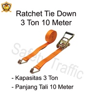 Ratchet Tie Down 3 Ton 10 Meter Ratchet Tie Down/ 3 T 10 M