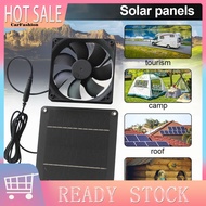 <CarFashion> Solar Powered Pet House Fan 12v Solar Panel Fan Kit with Monocrystalline Solar Panel – 