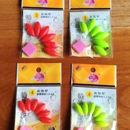 Ditch fishing buoy, static buoy with internal blocking beads for small fishing ditch fishing buoy