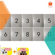 Acrylic house number 3D embossed acrylic number/ - Elegant number 1