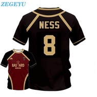2025 NESS Jersey Anime Bastard Munchen Blue Lock Jersey Casual Loose Men Women Jersey 2025 New Summe