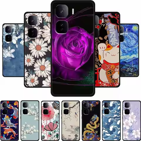 3D Emboss Case For Vivo iQOO Neo 10 Pro Plus Phone Case Flower Silicone Soft Back Cover Coque For Vi