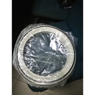 Atlas 14" tyre whitewall with strips 4pcs