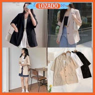 Lozado Jacket short-sleeved women's blazer basic shape easy to match - A113