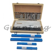 18pc HSS Metric Keyway Broach Cutter B C Push Type 4mm 5mm 6mm 8mm + 9pc Bushing Sleeve + 5pc Shim C