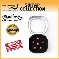 Martin 18APP0006 Luxe Liquidmetal Bridge Pin Set | Gold with Red Dot Inlay
