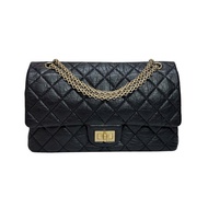 Chanel 2.55 MaxiJumbo 牛皮金扣