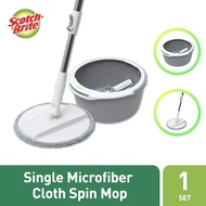 3M Scotch Brite T6 Single Bucket Spin Mop, 1 Pack