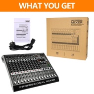 JC Professional Sound Mixer 12 Channel Audio Mixing for Recordi
