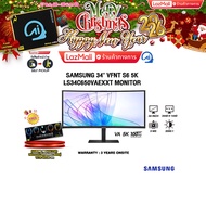 [ผ่อน 0% 10 ด.]Samsung 34" VFNT S6 5K LS34C650VAEXXT MONITOR(VA 5k 100Hz)/ประกัน 3 Years Onsite