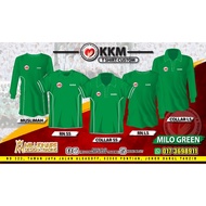 |TSHIRT KKM MILO GREEN |Baju KEMENTERIAN KESIHATAN|MUSLIMAH|COLLER| Lelaki & Wanita|KKM Work Wear |M