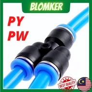 Pipe Fittings Plastic Pneumatic Connector Fitting Quick Push For Air Water Connecting PY PW Connect 