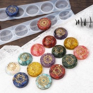 flgo 7 Chakra Stones Resin Molds for Handmade  Chakra Epoxy Casting Mould