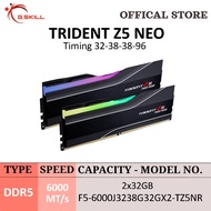 G.SKILL DDR5 TRIDENT Z5 NEO RGB AMD EXPO 6000MT/s Dual Channel | 2x32GB | 1.40V | 32-38-38-96 | F5-6000J3238G32GX2-TZ5NR [MM 4073]