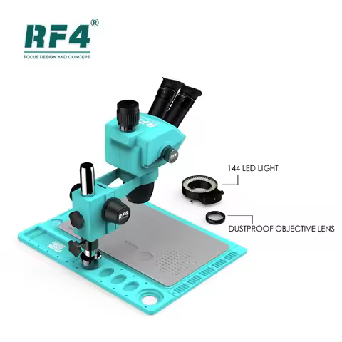RF4 RF-6565 pro D2 Aluminum Alloy Large Base Nine-Speed Variable Magnification Locking Knob Microsco