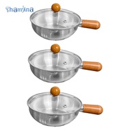 Shamjina Stainless Steel Saucepan, Butter Warmer, Soup Pot, Saucepan, Small Soup Pot, Hot Milk Pot, 