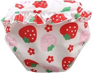 Adorable Reusable Baby Swimming Trunks, Girls' Swimming Nappy with Ruffles for Toddlers, 0-4 Years (