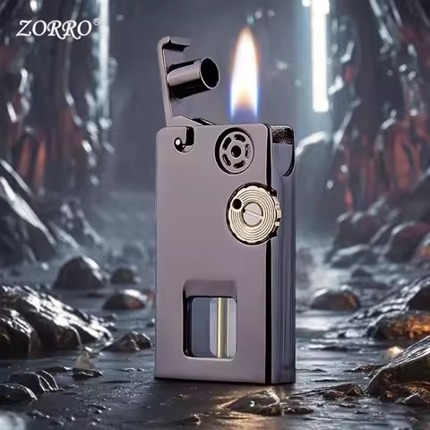 Zorro 785 Kerosene Lighter Transparent Warehouse Esprit Creative Windproof One Button Press Ignition