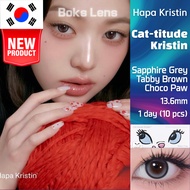 [10 pcs (1 box)] Hapa Kristin Cat-titude Color Lenses – Worn by Jang Wonyoung Silicone Hydrogel, Dir