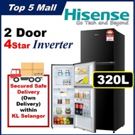 Hisense Refrigerator (320L) Inverter Multi-Air Flow Deodorizing Filter 2-Door Fridge RT328N4ABN
