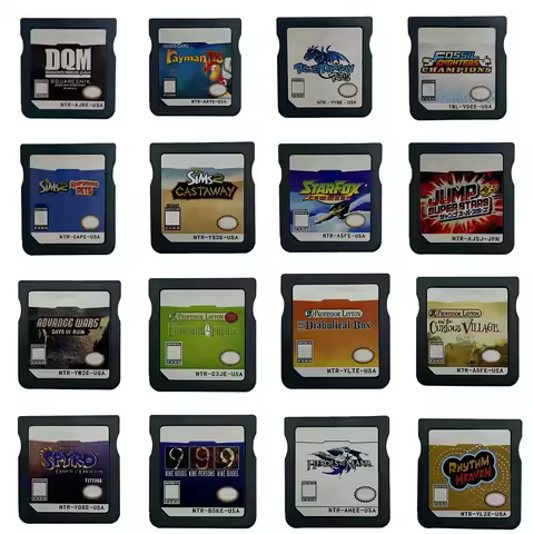 NDS Game Cards - Collection DS NDS 3DS 3DS NDSL Game Cartridges Video Game Handheld Players