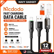 MCDODO Auto Power Cut Off Cable CA 7410 7411 4600 3050 USB A Type C Charging & Data Synchronization