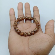 Gelang Liwung Macan Merah 8mm / Gelang Kayu Liwung Merah Super