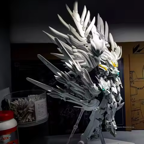 In Stock Daban 8827 MG 1/100 Snow White Prelude Fix Model Kit XXXG-00YSW Wings Assembly Action Figur