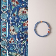 原創手工景嵐藍晶石舒俱來南紅蜜蠟手串手鏈女