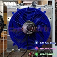 SARD Racing Aluminum Radiator Fan Shroud Frame Proton Iswara Saga 12inch 12v Fan High Speed Cooling 